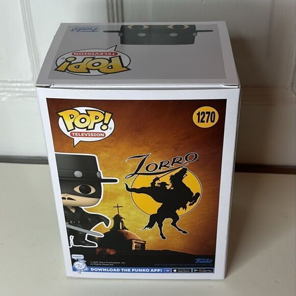 NIB Funko POP! Television Zorro #1270 Classic Collectible Vinyl Figurine - Picture 3 of 7